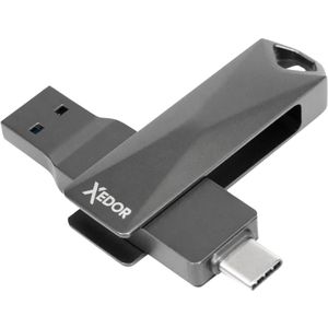 Xedor Plus USB Stick met USB-C & USB-A, 128 GB