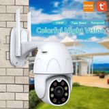 Denver - Ip- Dome Bewakingscamera - Beveiligingscamera - Voor Buiten Beveiligingscamera - Werkt Met Tuya - Full Hd - Gratis App -