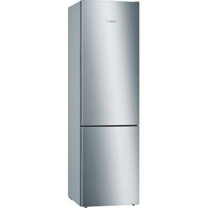 BOSCH KGE394LCA Serie 6 koelkast met vriezer (C, 149 kWh, 2010 mm hoog, roestvrijstalen look / parelgrijs)