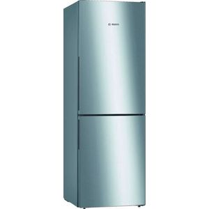 BOSCH KGV332LEA koelkast met vriezer (E, 228 kWh, 1760 mm hoog, RVS look)