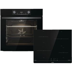 GORENJE BLACK INDUCTION SET 2 inbouw kookset (met inductie kookplaat, A, 77 l)