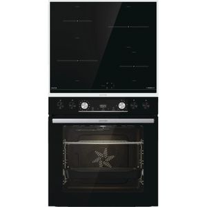 GORENJE BLACKSET4 INDUCTION, inbouw kookset (inductiekookplaat, oven gebonden, A, 77 l)