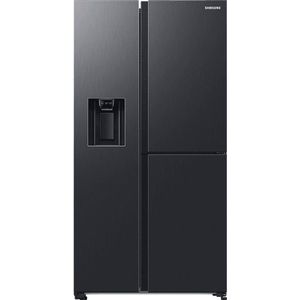 SAMSUNG RH68B8521B1/EG Amerikaanse koelkast (Side-by-Side, E, 1780 mm hoog, Premium Zwart Staal/Urban Zilver)