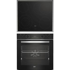 BEKO BBUM13329XS inbouw kookset (met keramische kookplaat, A, 72 liter)