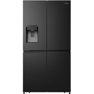 HISENSE RQ760N4BFE Amerikaanse koelkast (Frensh door, E, 1785 mm hoog, zwart)