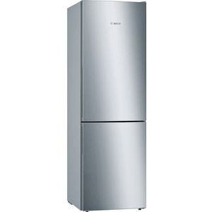 BOSCH KGE364LCA Serie 6 koel-vriescombinatie (C, 149 kWh, 1860 mm hoog, RVS look)