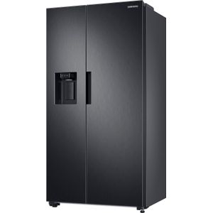 SAMSUNG RS6JA8811B1 Amerikaanse koelkast (Side-by-Side, E, 1780 mm hoog, Premium Black Steel/zwart)