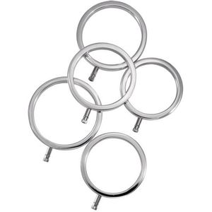 ElectraStim Solid Metal Cock Ring Set 5 Sizes