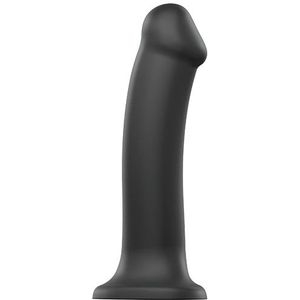 Strap-On-Me Realistische Buigzame Dildo Dubbele Dichtheid Zwart M