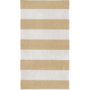 Cinderella Dune Stripe Strandlaken - Luxe Badlaken - 100% Egyptisch katoen - Strandhanddoek 100x200 cm - Zand