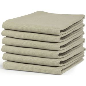 Checkmaid theedoek taupe - 6 stuks