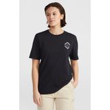 O'Neill Chest Graphic T-shirt  - Dames - Zwart - Maat: S
