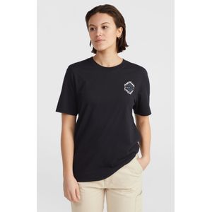 O'Neill Chest Graphic T-shirt  - Dames - Zwart - Maat: S