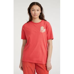 O'Neill Allora Graphic T-shirt  - Dames - Rood - Maat: L