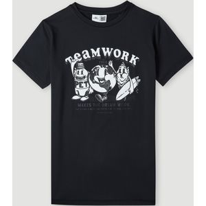 O'Neill Hybrid Teamwork T-shirt  - Jongens - Zwart - Maat: 164