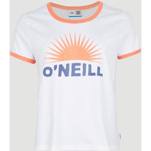 O'Neill Marri Ringer T-shirt  - Dames - Wit - Maat: XS