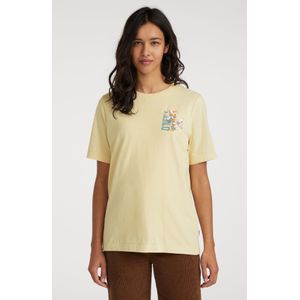 O'Neill Allora Graphic T-shirt  - Dames - Beige - Maat: XS