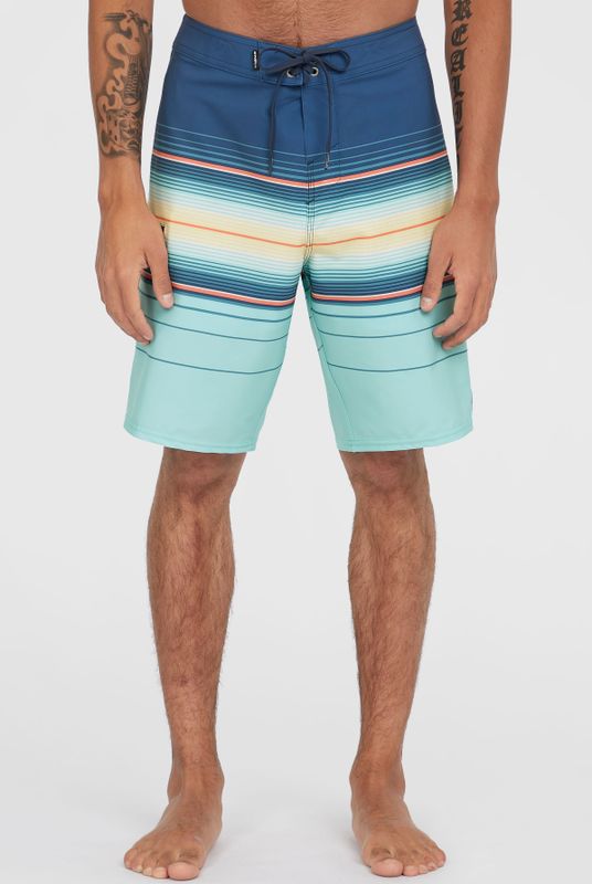 O'Neill Hyperfreak Heat Stripe 21'' Board Short  - Heren - Blauw - Maat: 32