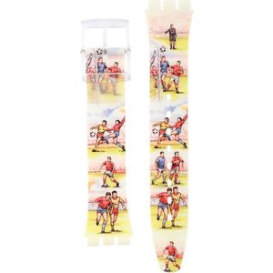 Swatch Plastic - Originals Medium (34mm) /Access/Solar/Musicall/Stop - G/SK/SL/SR/SS/SO28 AGK382 GK382 What A Team band