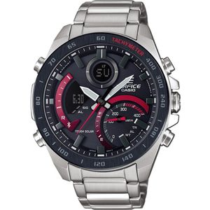 Casio Heren Kwarts Horloge met Roestvrij Stalen Armband ECB-900DB-1AER,effen