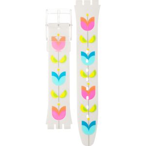 Swatch Plastic - Originals Medium (34mm) /Access/Solar/Musicall/Stop - G/SK/SL/SR/SS/SO28 AGE152 GE152 Floral Flash band