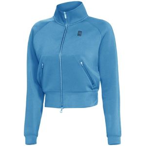 Nike Court Dri-Fit Heritage Trainingsjacke Damen in hellblau, Größe: L