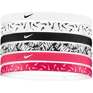 Nike Printed Haarband 6er Pack in pink, Größe: