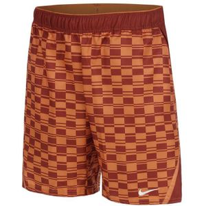 Nike Court Dri-FIT Victory High Rise 9in All Over Print Shorts Herren in orange, Größe: M