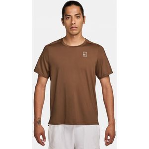 Nike Court Dri-FIT Advantage T-Shirt Herren in braun