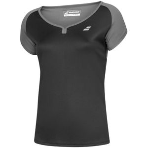 Babolat Play Capsleeve T-Shirt Damen in schwarz, Größe: XS