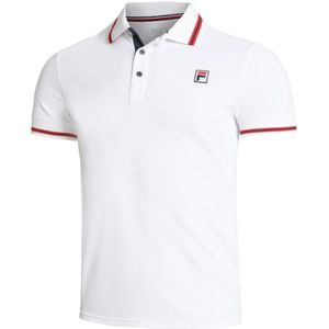 Fila Core Button Piro Polo Herren in weiß, Größe: S