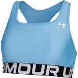 Under Armour Authentics Mid Branded Sport-BH Damen in blau, Größe: XS