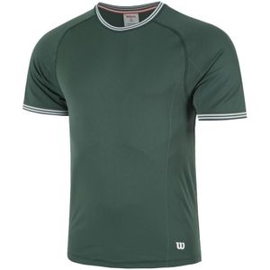 Wilson Court Performance Crew T-Shirt Herren in dunkelgrün, Größe: S