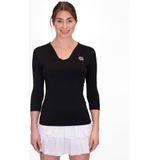 BIDI BADU Crew V-Neck Longsleeve Damen in schwarz, Größe: S