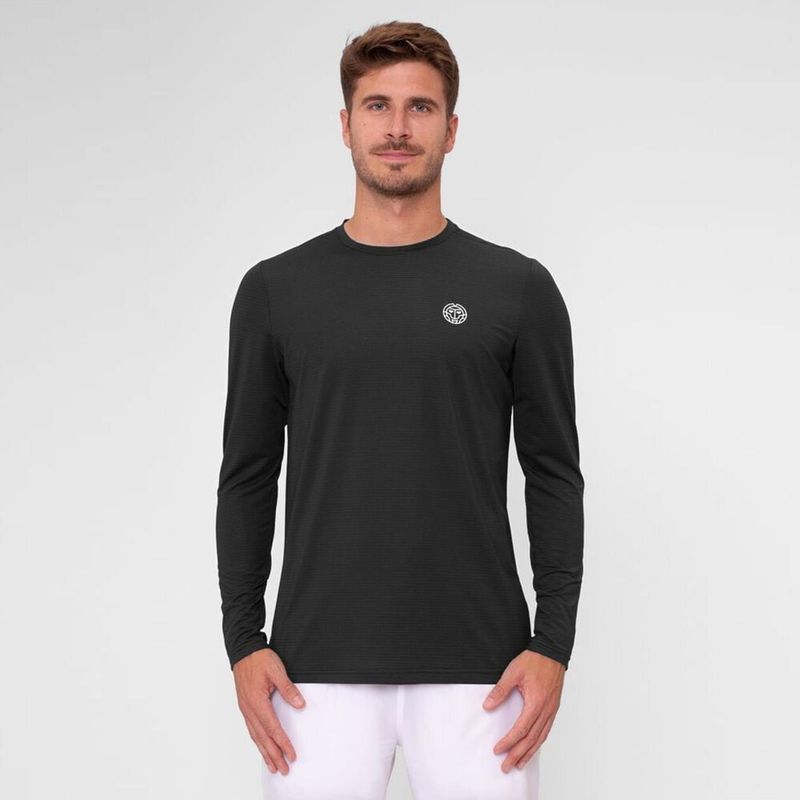 BIDI BADU Crew Roundneck Longsleeve Herren in schwarz, Größe: XL