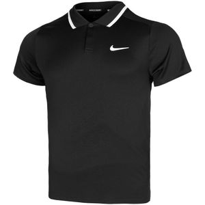 Nike Court Dri-Fit Advantage Polo Herren in schwarz, Größe: M