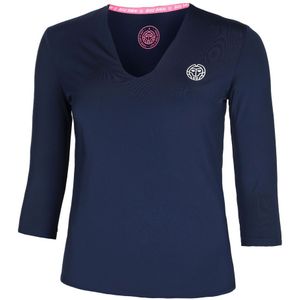 BIDI BADU Crew V-Neck Longsleeve Damen in dunkelblau, Größe: XS