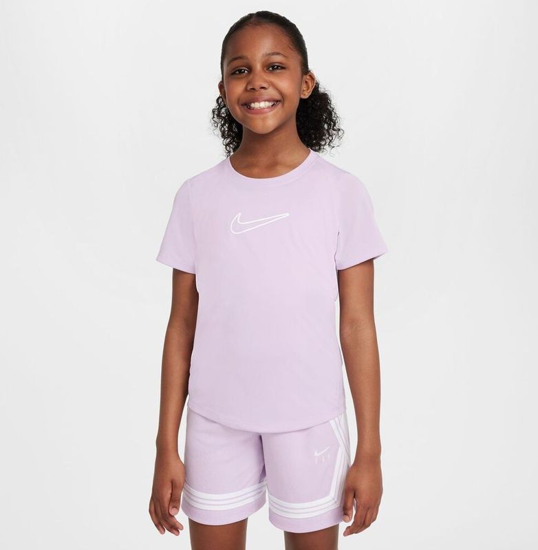Nike Dri-FIT One T-Shirt Mädchen in lila, Größe: S