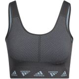 adidas Aeroknit Sport-BH Damen in dunkelgrau, Größe: XS