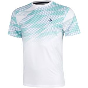 Original Penguin Performance Ombre Tennis Court T-Shirt Herren in weiß, Größe: XL