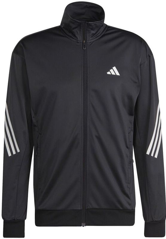 adidas 3-Stripes Knit Trainingsjacke Herren in schwarz
