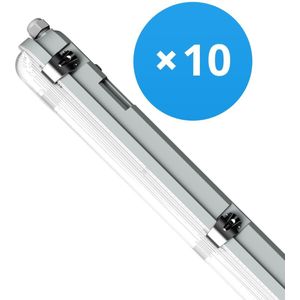Voordeelpak 10x Noxion LED Waterdichte Montagebalk Poseidon V3.0 18-30W 2340-4200lm - 830-865 CCT | 120cm - Doorvoerbedrading (5x2.5mm2)