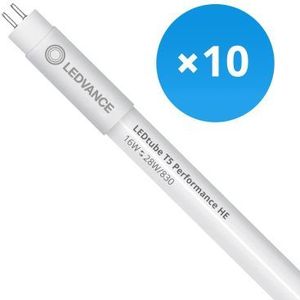 Voordeelpak 10x Ledvance LED Buis T5 Performance (HF) High Efficiency 16W 2160lm - 830 Warm Wit | 115cm - Vervangt 28W