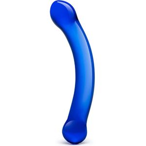 Gläs - Curved G-spot Dildo Blauw