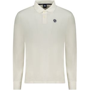 Heren North Sails Sweatshirt met lange mouwen, polo, wit