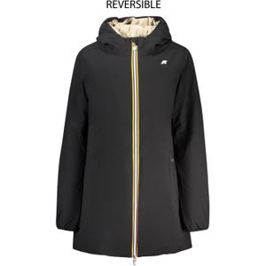 Damesjas k-way omkeerbaar zwart-beige