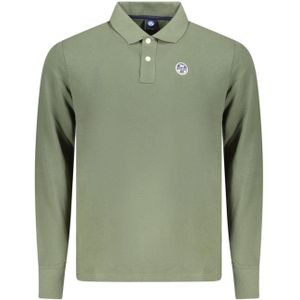Heren North Sails Sweatshirt met lange mouwen, polo, groen