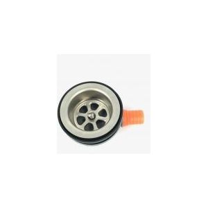 Afvoerplug 50 mm plastic haakse afvoer voor slang 3/4