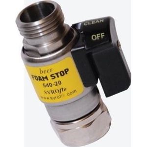 Fobstop met aansluiting jg 3/8 uitgang en 3/8 flare binnen