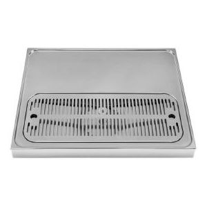 Tapblad zonder glazenspoeler met afvoer 1200x500x45mm